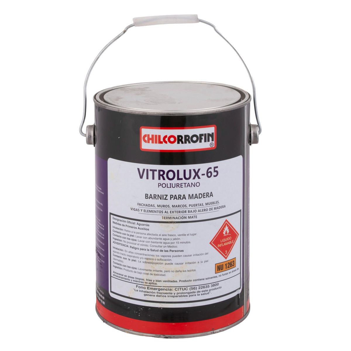 CHILCORROFIN - Barniz para Madera Mate 1 galón(es) Natural