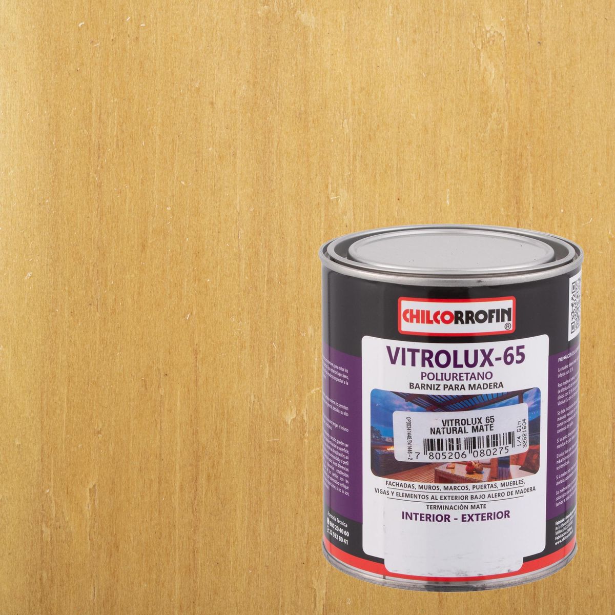 CHILCORROFIN - Barniz para Madera Mate 0.25 galón(es) Natural