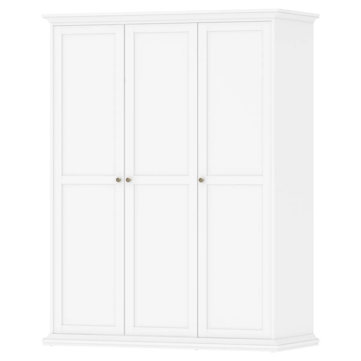 TVILUM - Clóset París 3 Puerta(s) 5 Repisa(s) 139xx61 cm Blanco