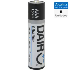 DAIRU - Pack de 8 pilas alcalinas AAA 1.5V
