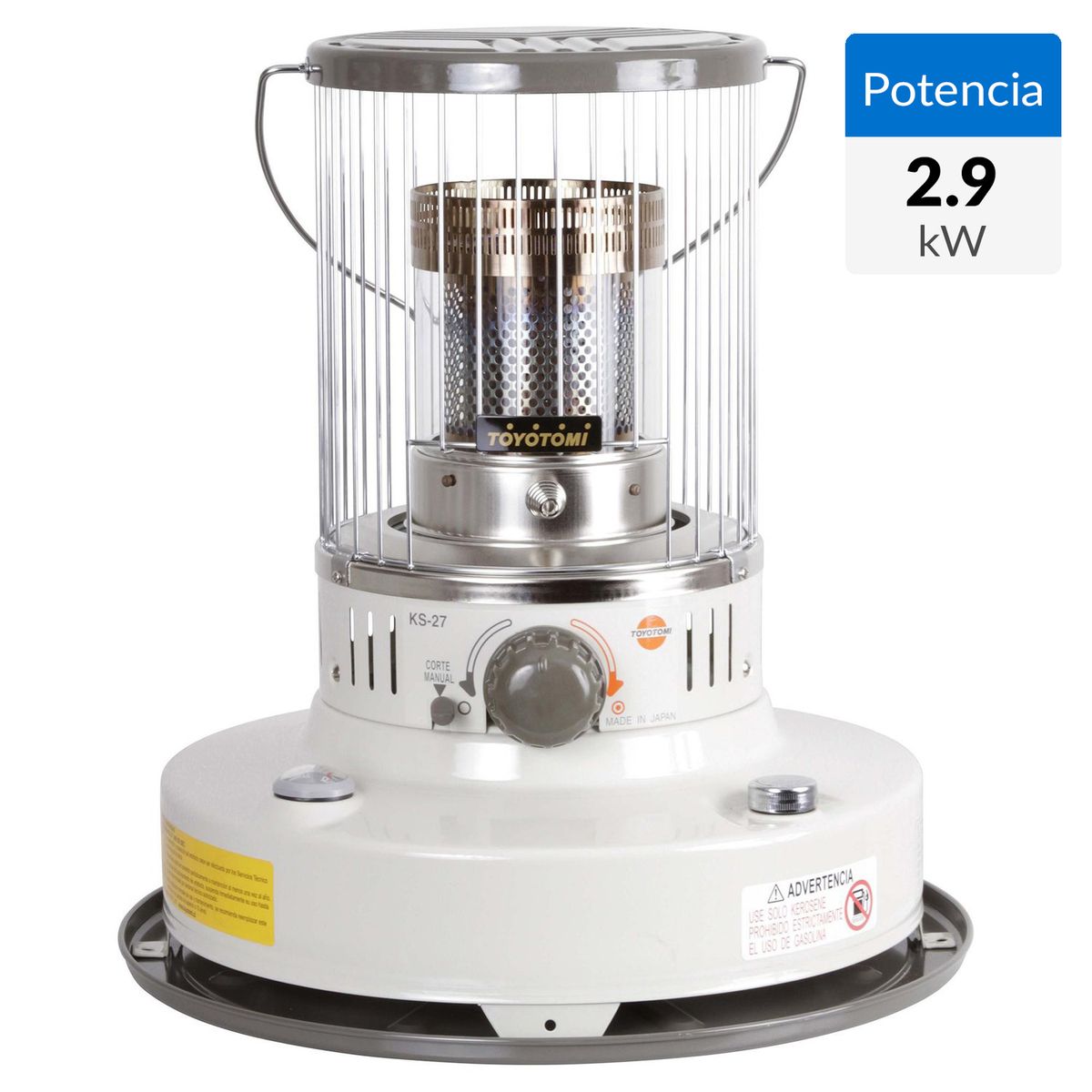 TOYOTOMI - Estufa Parafina  Blanco