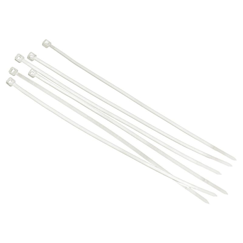 FIXSER - Amarra cables 2,5x100 mm 25 unidades Blanco