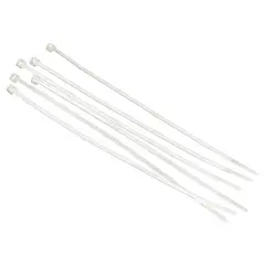 FIXSER - Amarra cables 2,5x100 mm 25 unidades Blanco
