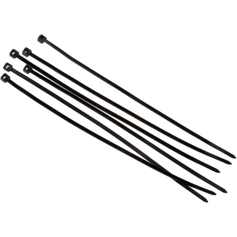 FIXSER - Amarra cables 2,5x150 mm 25 unidades Negro