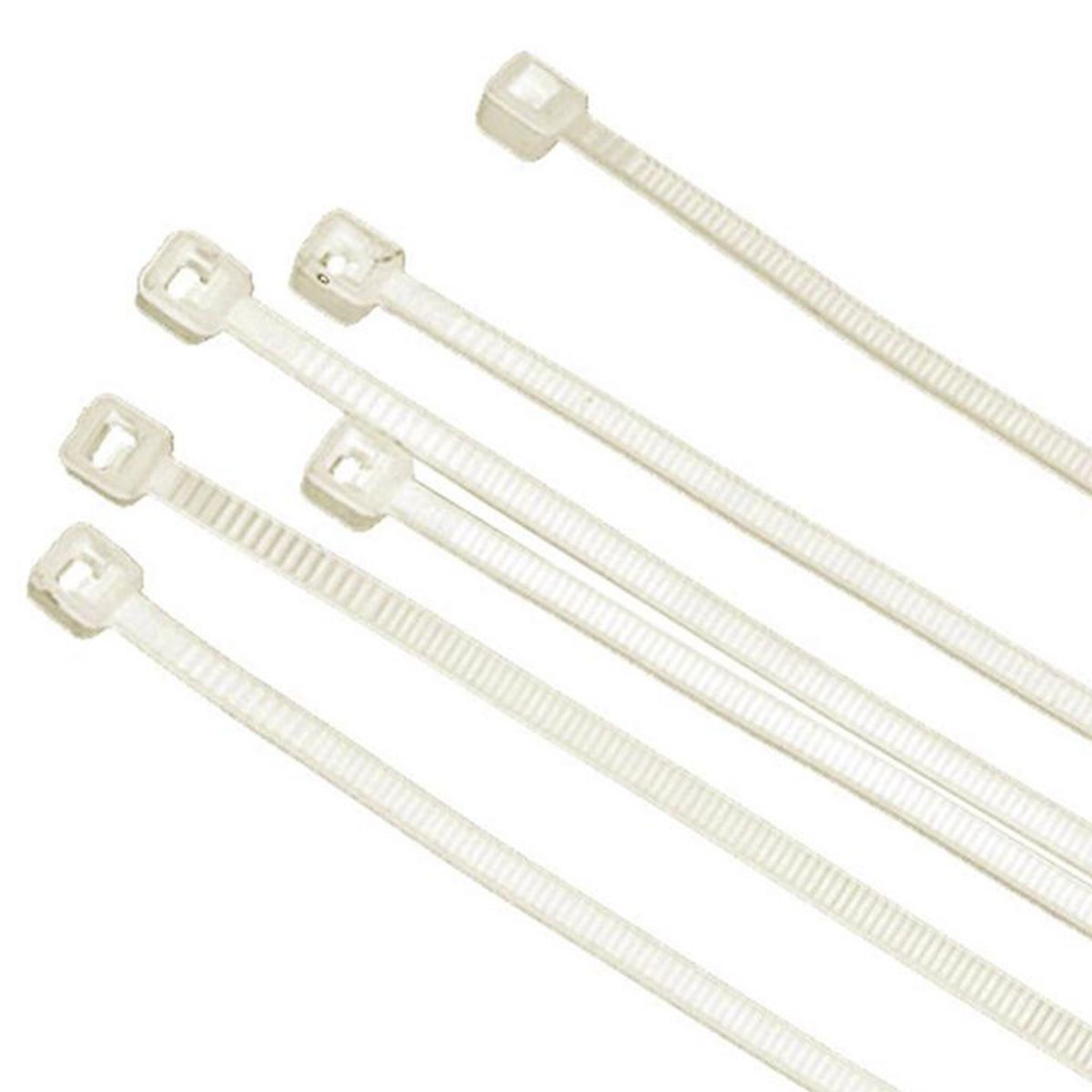 FIXSER - Amarra cables 2,5x150 mm 25 unidades Blanco