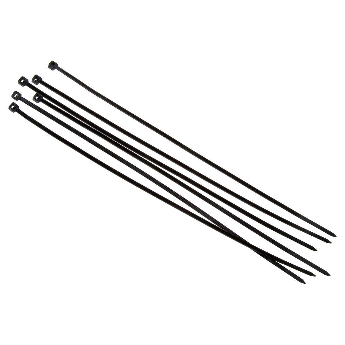 FIXSER - Amarra cables 2,5x200 mm 25 unidades Negro