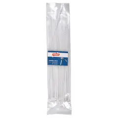 FIXSER - Amarra cables 3,6x200 mm 25 unidades Blanco