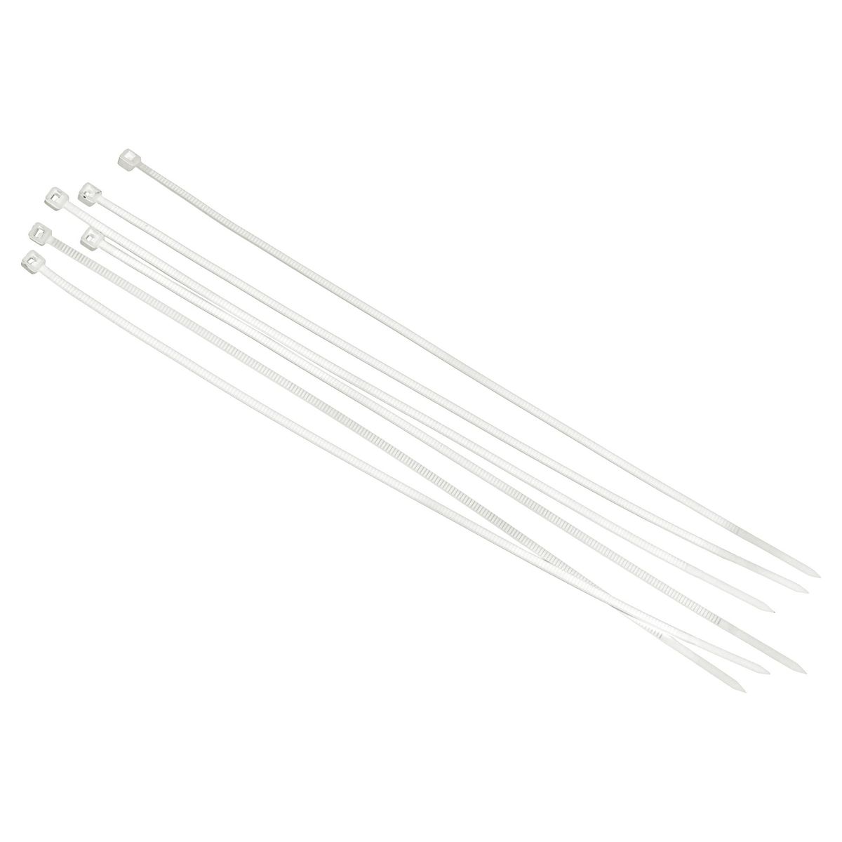 FIXSER - Amarra cables 3,6x200 mm 25 unidades Blanco