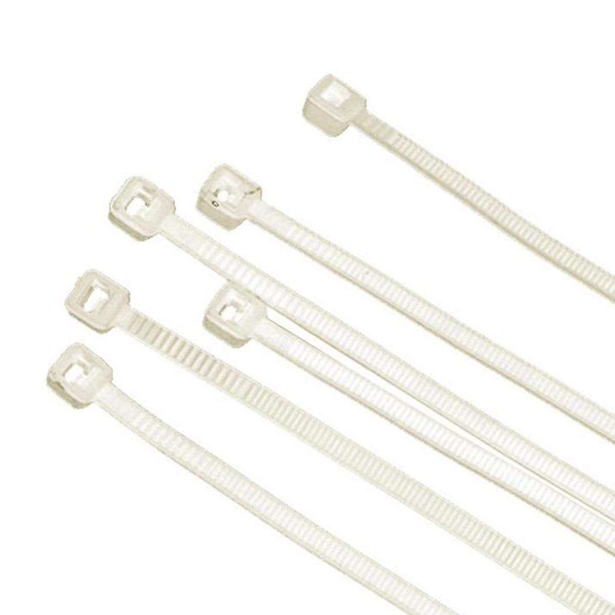 FIXSER - Amarra cables 8x700 mm 50 unidades Blanco