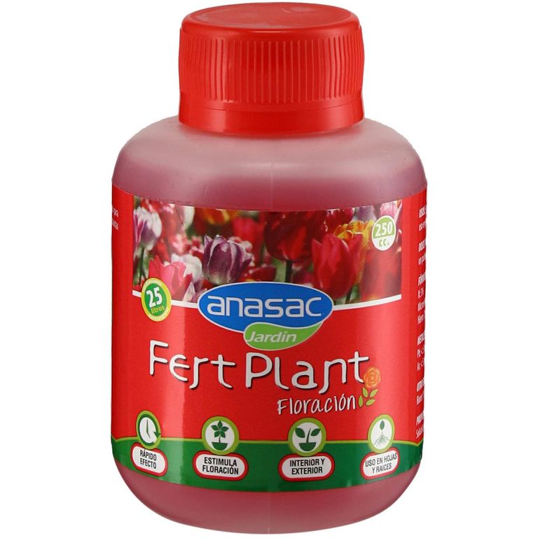 Fertilizante líquido Fert Plant para plantas y flores 250 cc frasco