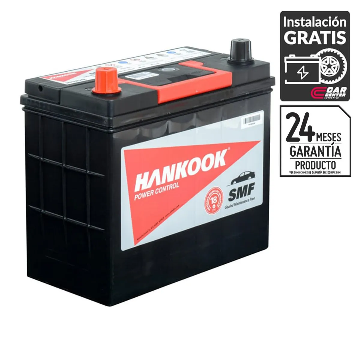 HANKOOK - Batería de Auto 45 Ah Positivo Izquierdo 430 CCA