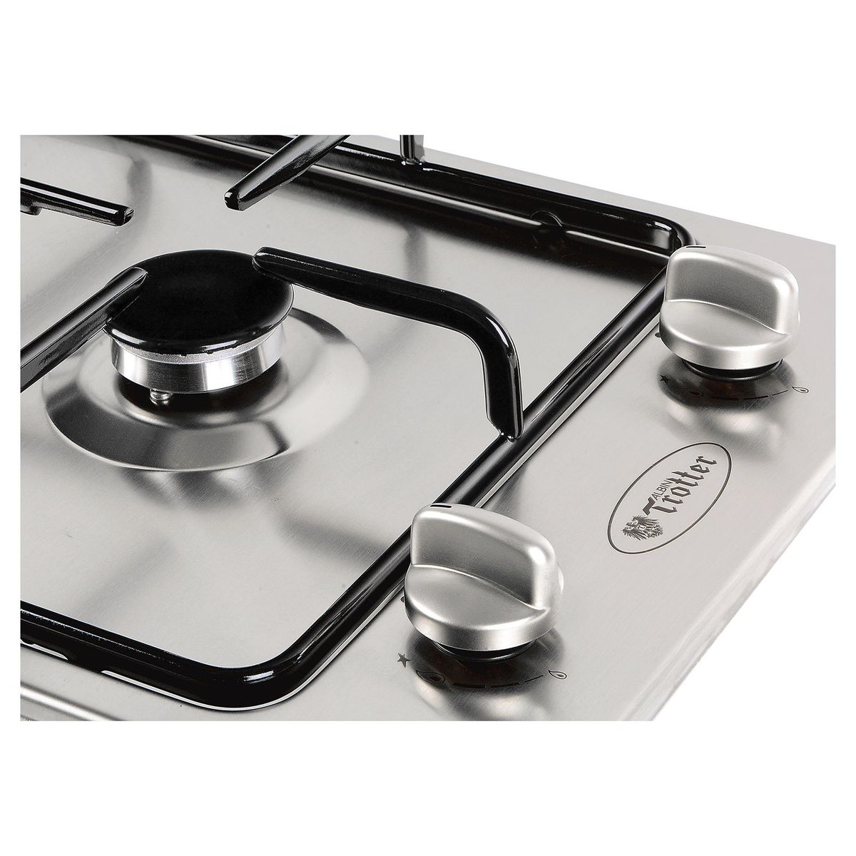 ALBIN TROTTER - Encimera Gas 2 Platos Silver DOMINO 2 GL