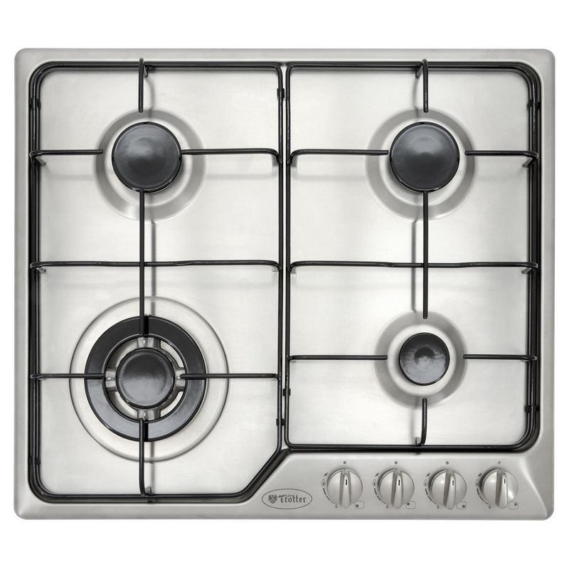 ALBIN TROTTER - Encimera Gas 4 Platos Silver AT Exclusive 60 GN