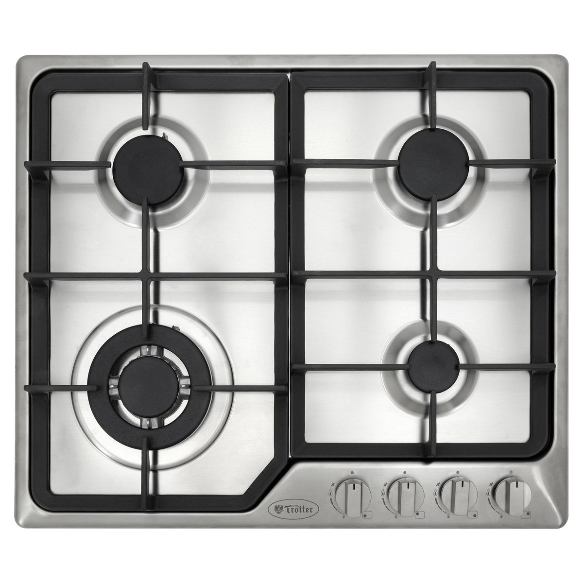 ALBIN TROTTER - Encimera Gas 4 Platos Silver PROFESSIONAL 60 GL