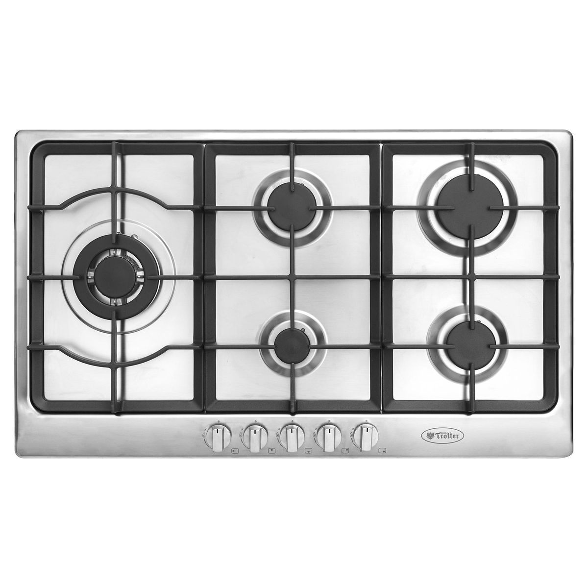 ALBIN TROTTER - Encimera Gas 5 Platos Gris PROFESSIONAL 90 GL