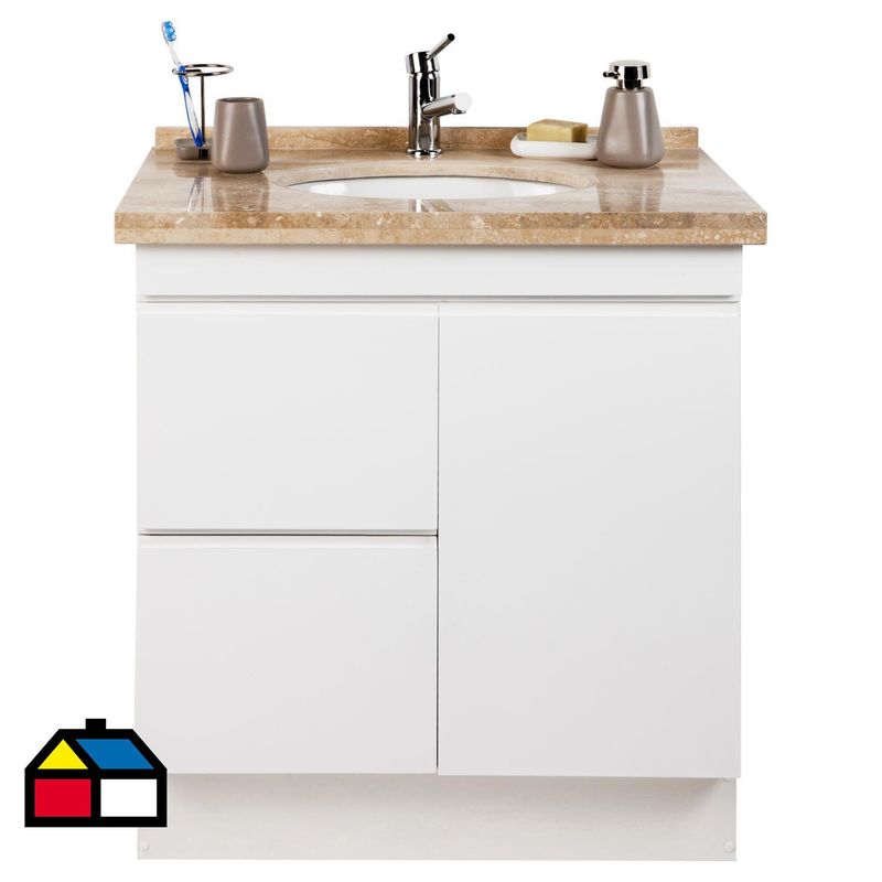 MENARD - Mueble vanitorio 80x72x48 cm blanco