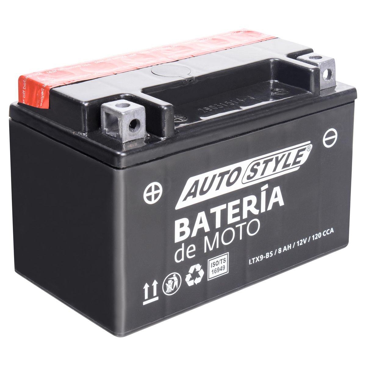 AUTOSTYLE - Batería de Moto 8 Ah Positivo Izquierdo 