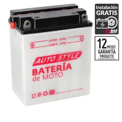 AUTOSTYLE - Batería de Moto 12 Ah Positivo Izquierdo 113 CCA