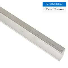 GENERICO - Perfil C Metalcon Estructural Metal 150x20x1 mm 4 m