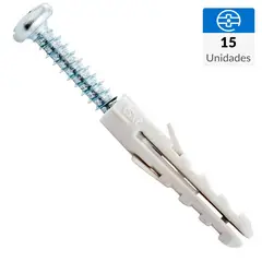 FIXSER - Tornillo Roscalata Cabeza Phillips Metal 1 " 6 mm 15 Unidades