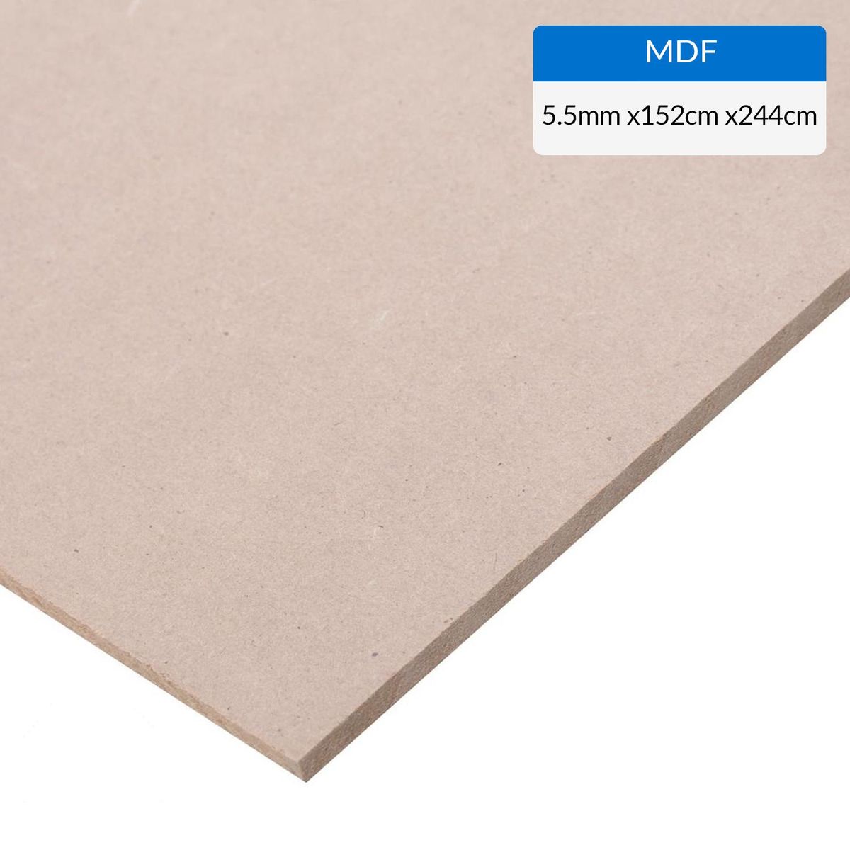 GENERICO - MDF Desnudo Natural 5.5 mm 152x244 cm