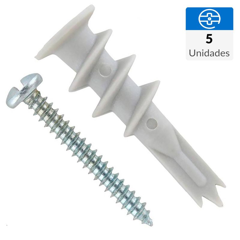 FIXSER - Tornillo Roscalata Cabeza Phillips Metal 1-1/4 " 8 mm 5 Unidades