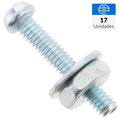 Perno 1/8X3/4+Tuerca+Golil 17U