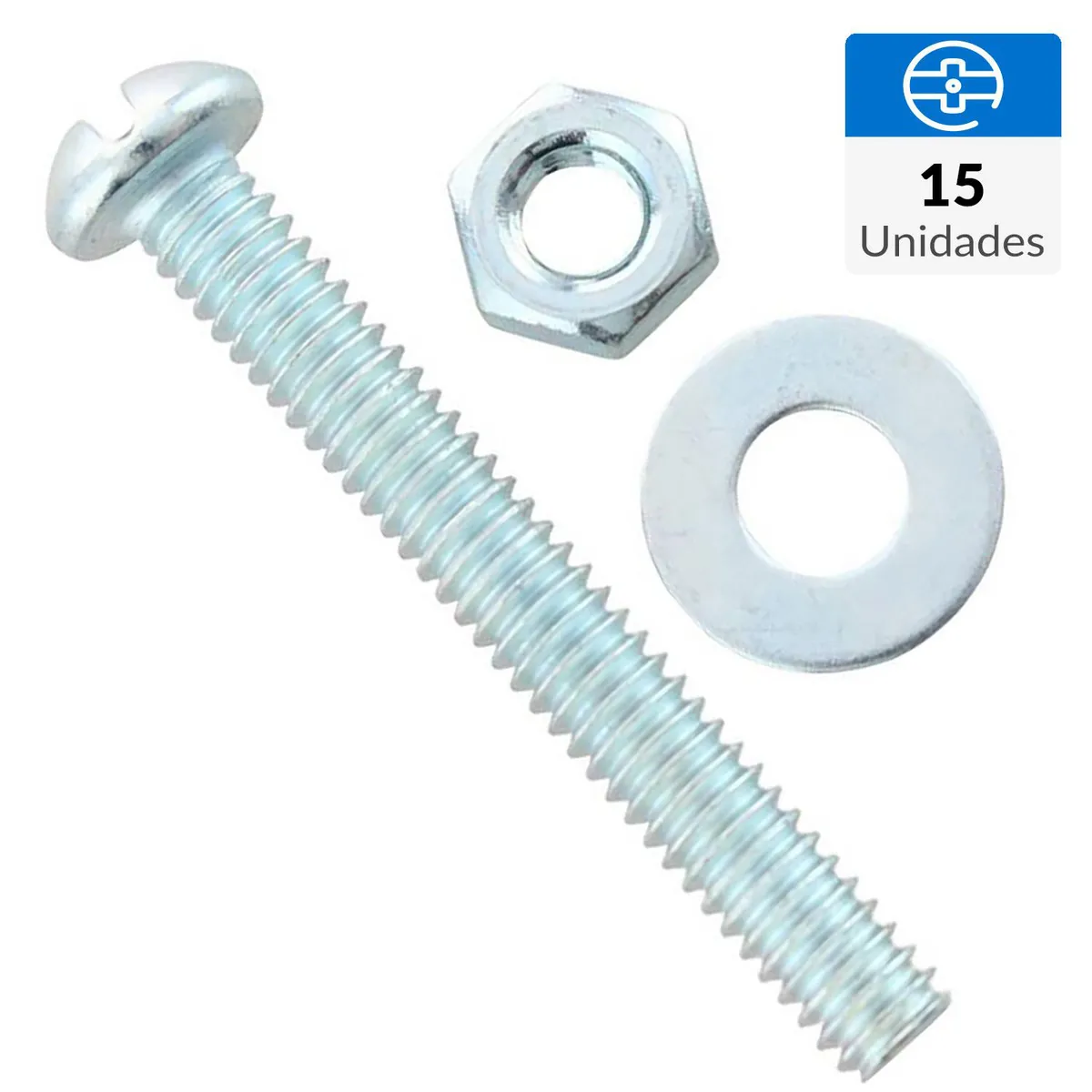 FIXSER - Perno 1/8 X 1"+Tuerca+Goli 15U