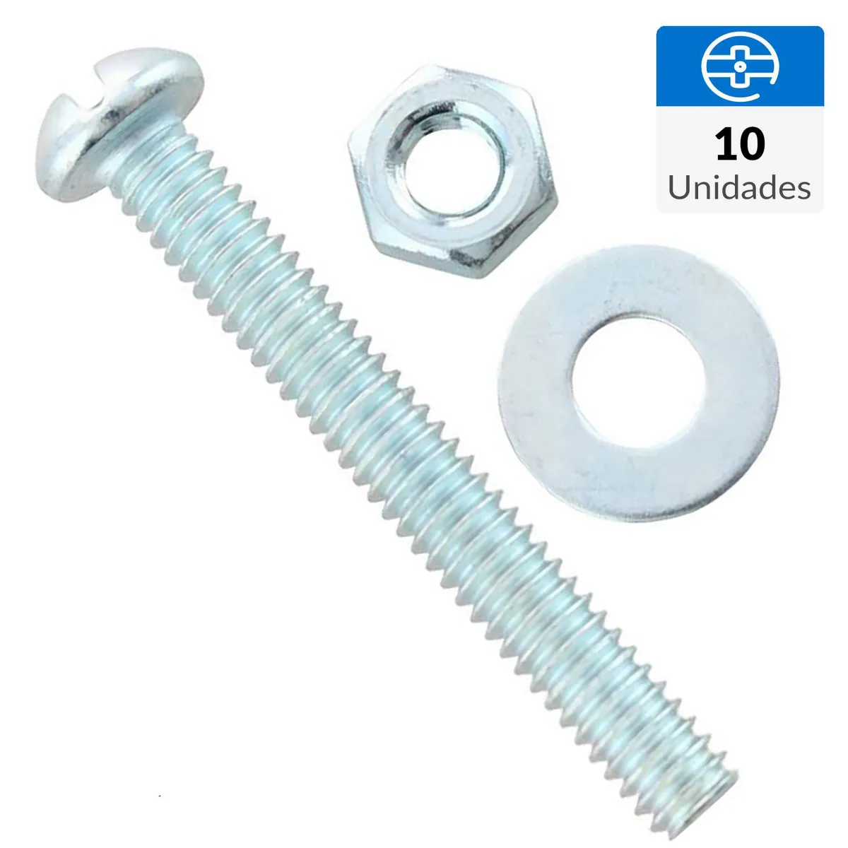 FIXSER - Perno 3/16X1 1/2+Tuerca+Gol 10