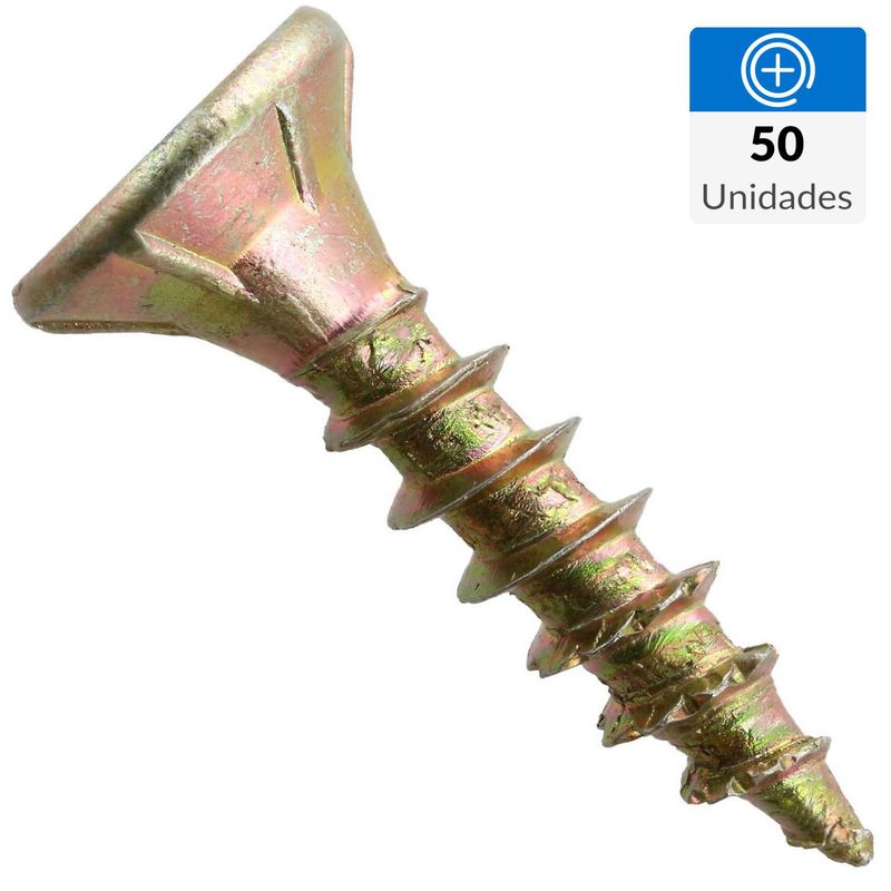 FIXSER - Tornillo Madera Cabeza Phillips Madera 16 " 3.5 mm 50 unidad(es)