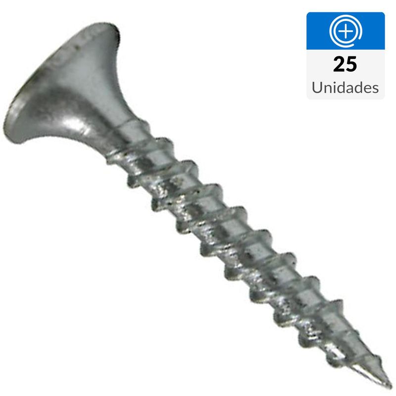 FIXSER - Tornillo Autoperforante Cabeza Phillips Yeso-Cartón 2 " 6 mm 25 unidad(es)