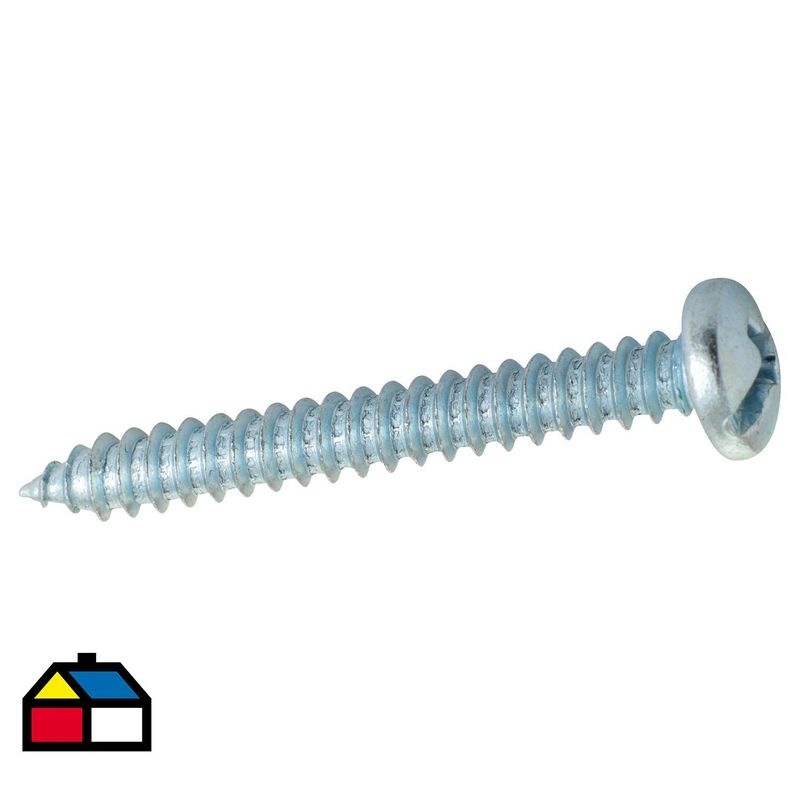 FIXSER - Tornillo Roscalata Cabeza Phillips Metal 1-1/2 " 10 mm 15 Unidades