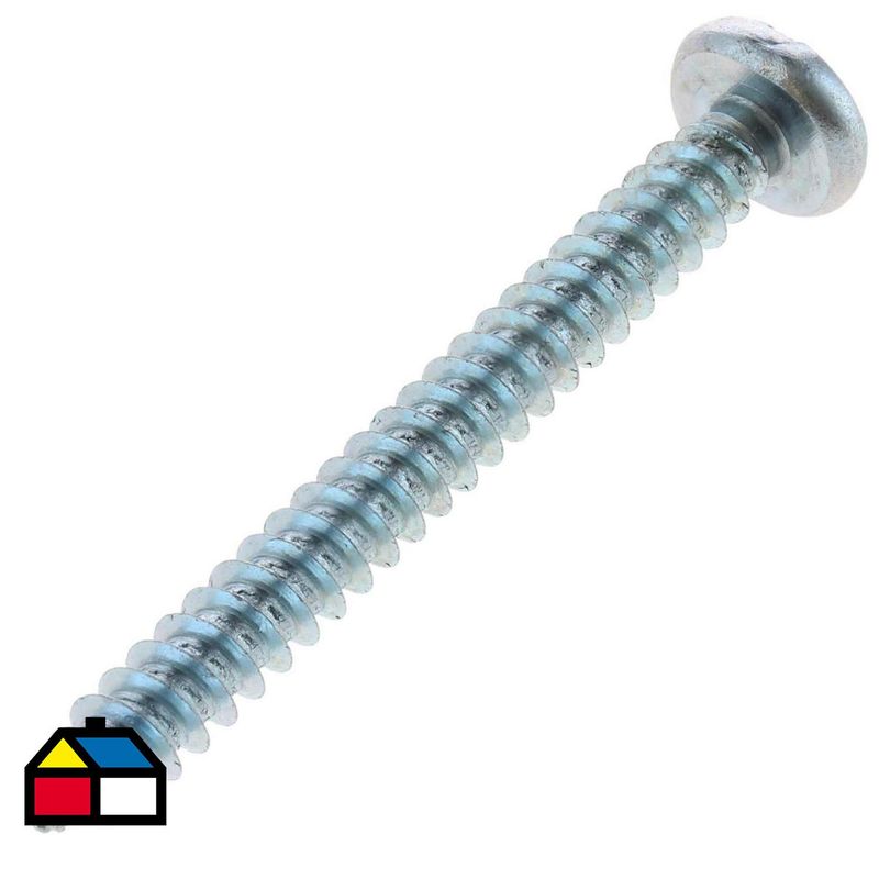 FIXSER - Tornillo Roscalata Cabeza Phillips Metal 2 " 10 mm 15 Unidades