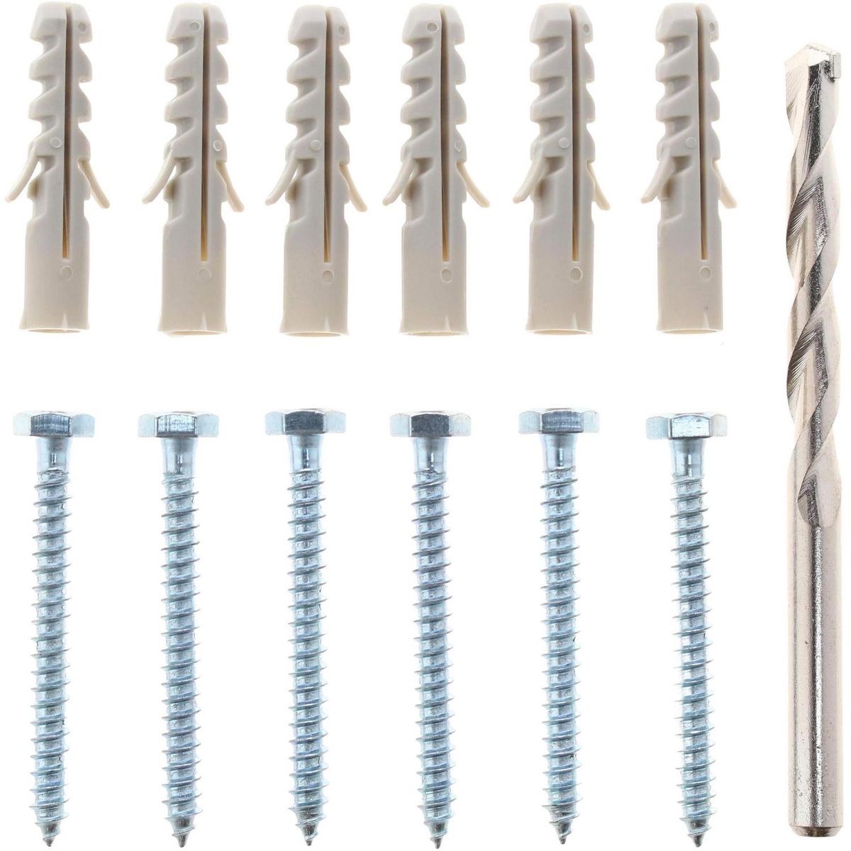 FIXSER - Tornillo Tirafondo Metal 3 " 1/4 " 6 unidad(es)