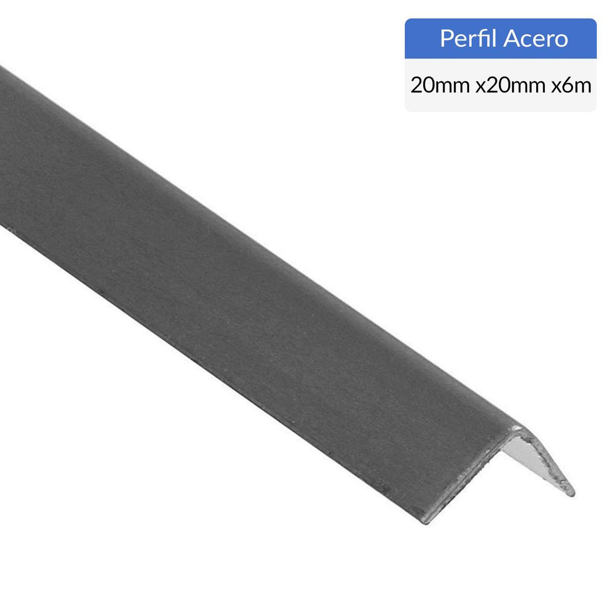 GENERICO - Ángulo Plegado Acero 20x20x3 mm 6 m