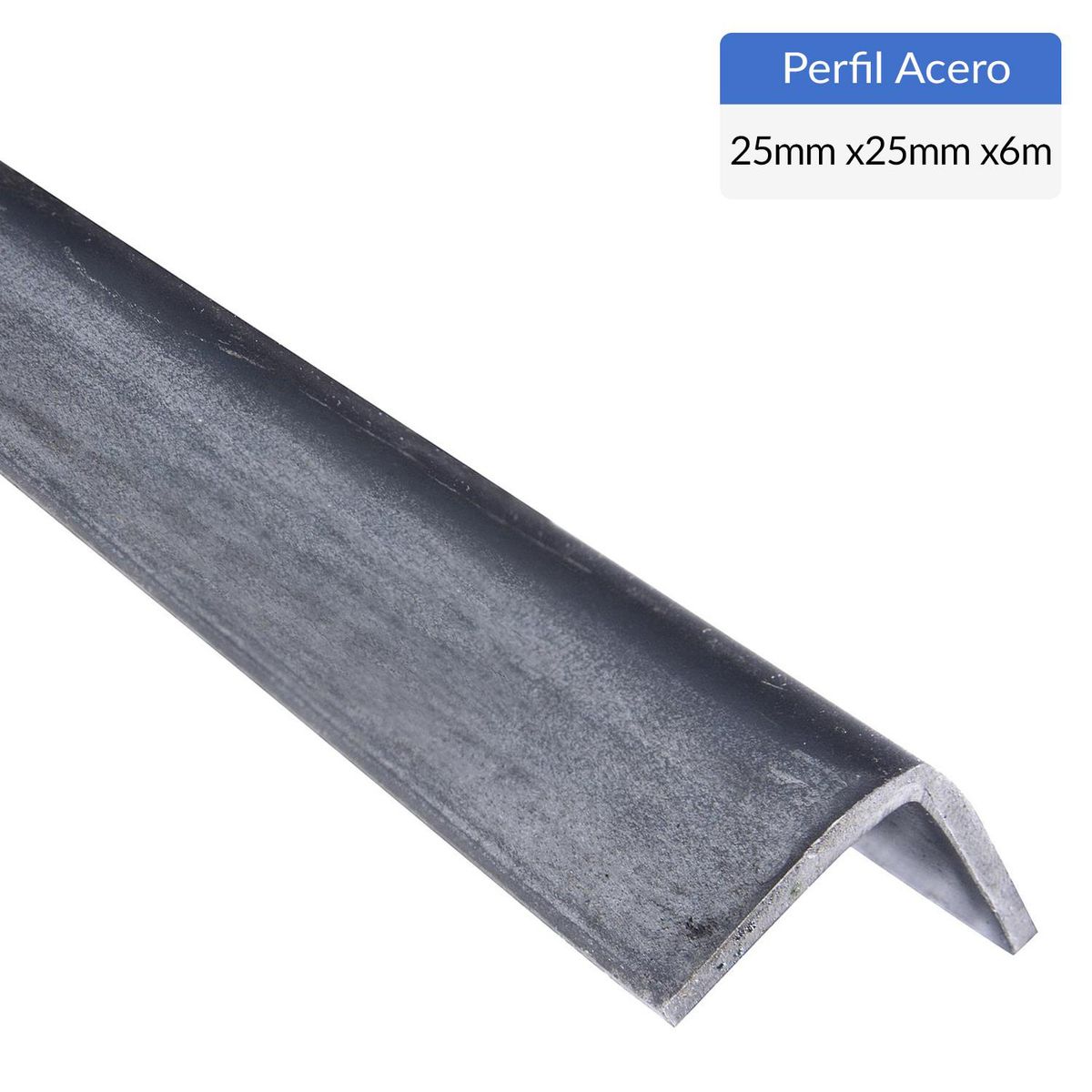 GENERICO - Ángulo Plegado Acero 25x25x3 mm 6 m