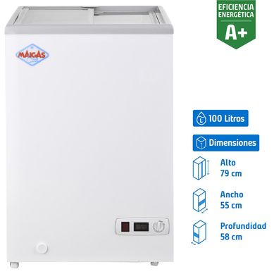 Congelador Industrial Horizontal 100 Litros Blanco SD-100