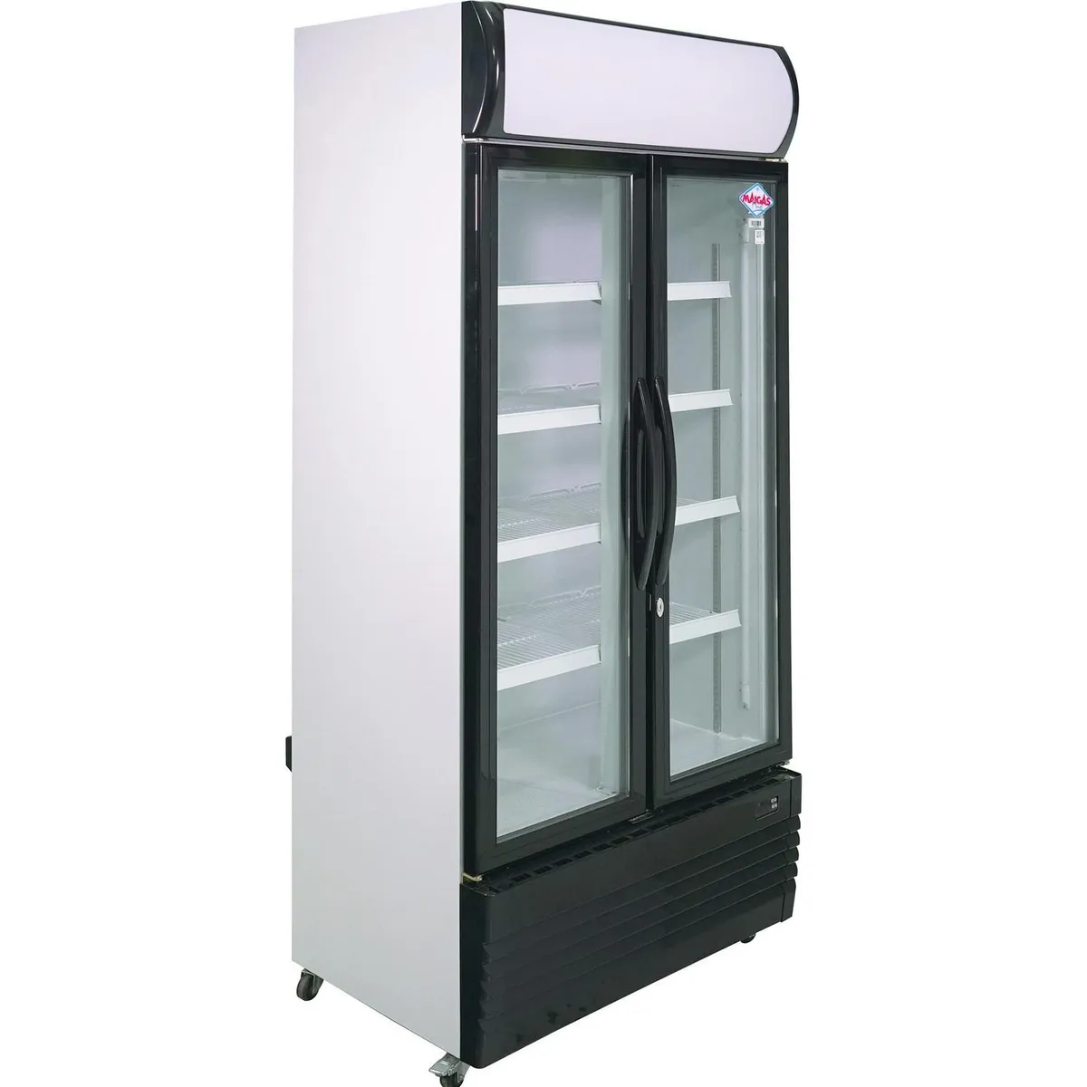 MAIGAS - Visi-Cooler 2 puertas 600 litros negro/blanco