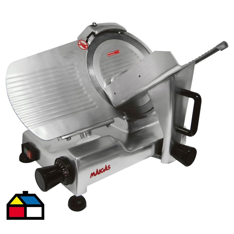 MAIGAS - Cortadora de fiambre 25 cm 150 W inox