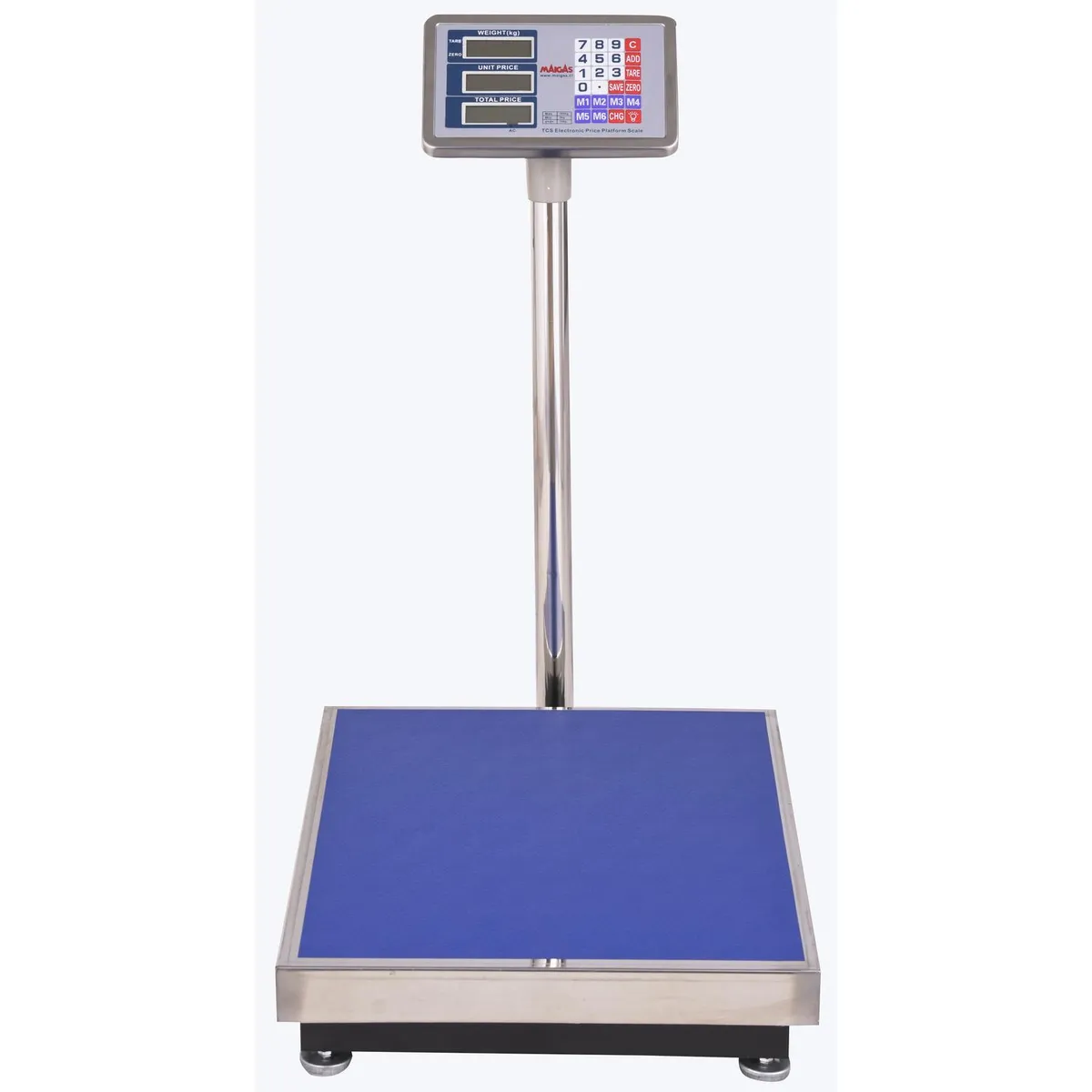 MAIGAS - Balanza electrónica 300 kg gris/azul