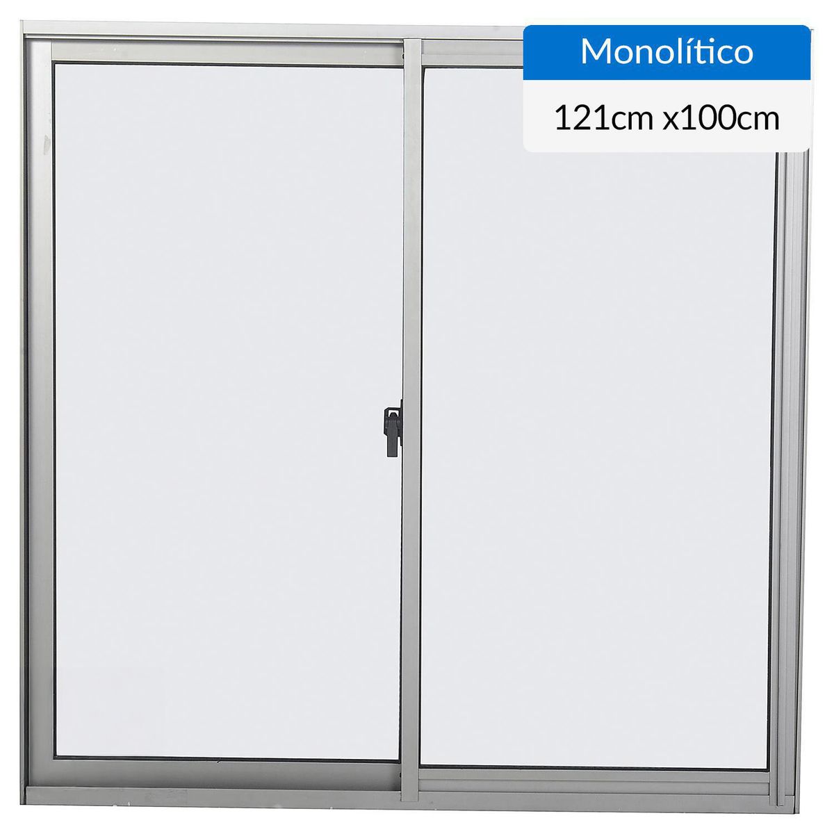 WINTEC - Ventana aluminio 121x100 cm monolítico mate corredera