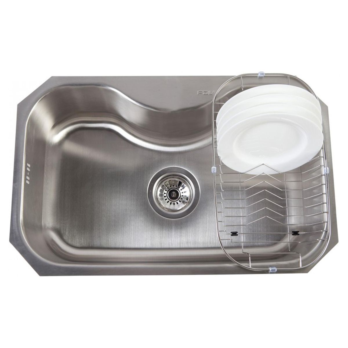 FDV - Lavaplatos Bajo Cubierta 1 Cubeta(s) 46.5x21x73 cm Acero inoxidable