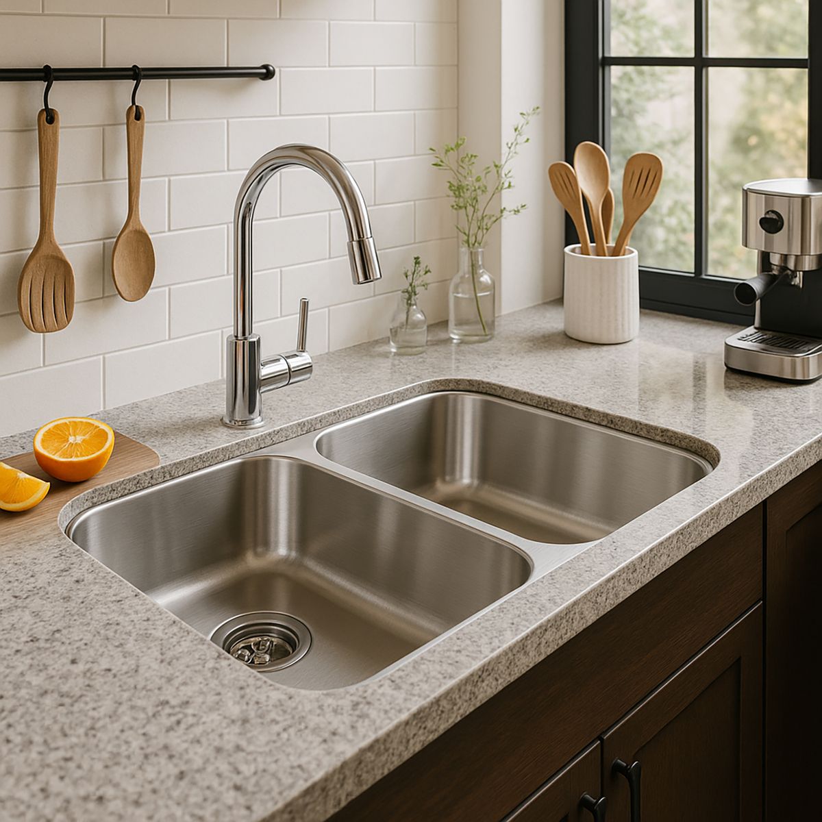 Fagor - Lavaplatos Bajo Cubierta 2 Cubeta(s) 41x20x78.5 cm Acero inoxidable