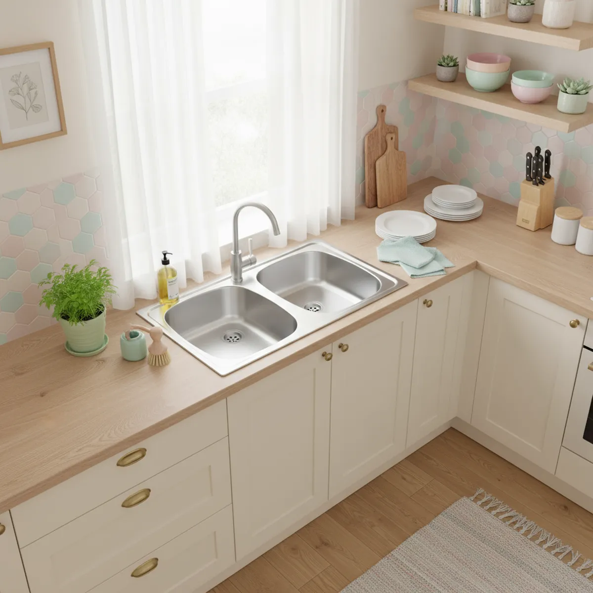 TEKA - Lavaplatos Empotrado 2 Cubeta(s) 80x13.8x44 cm Acero inoxidable