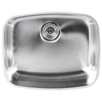 Lavaplatos Bajo Cubierta 1 Cubeta(s) 43.3x18x43.3 cm Acero inoxidable