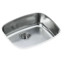 Lavaplatos Bajo Cubierta 1 Cubeta(s) 52.5x16x42.2 cm Acero inoxidable