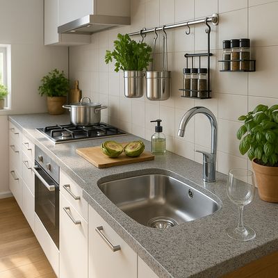 Imagen 2 del producto Lavaplatos Bajo Cubierta 1 Cubeta(s) 52.5x16x42.2 cm Acero inoxidable