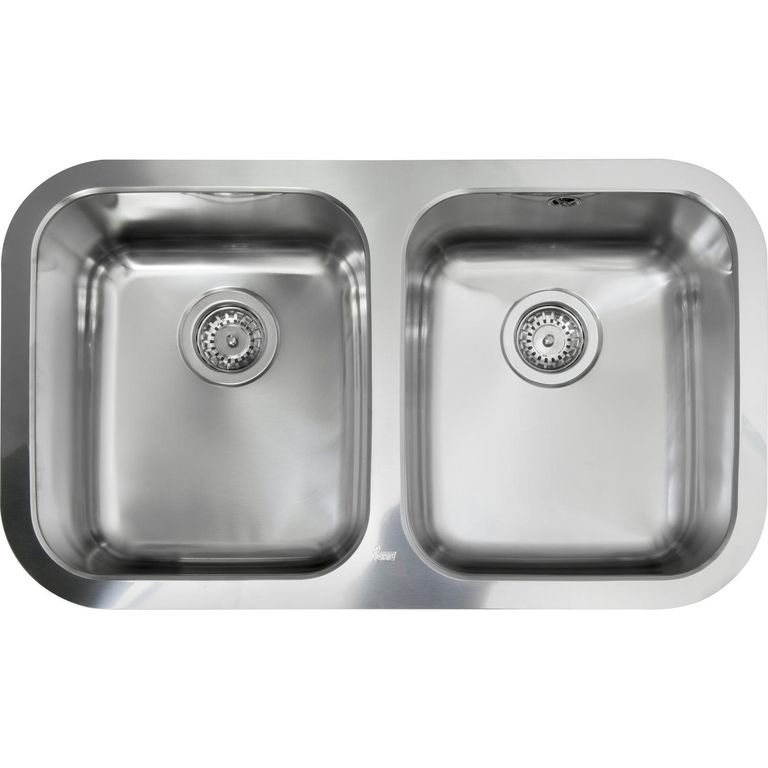 Lavaplatos Bajo Cubierta 2 Cubeta(s) 77.9x20x46.4 cm Acero inoxidable