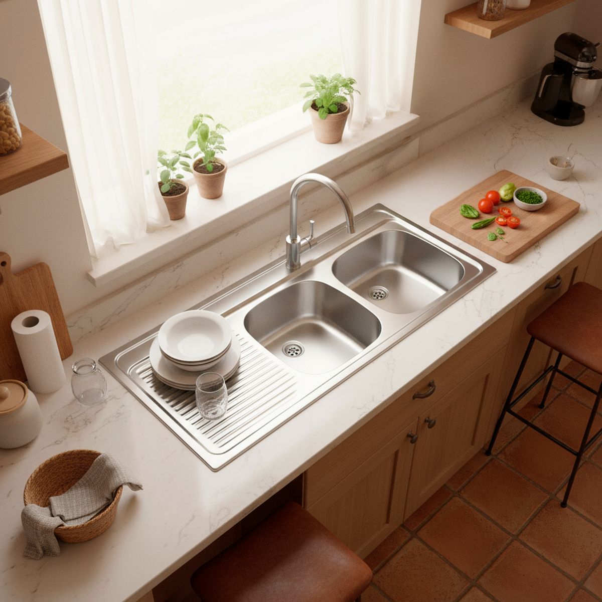 TEKA - Lavaplatos Sobreponer 2 Cubeta(s) 120x15.5x50 cm Acero inoxidable