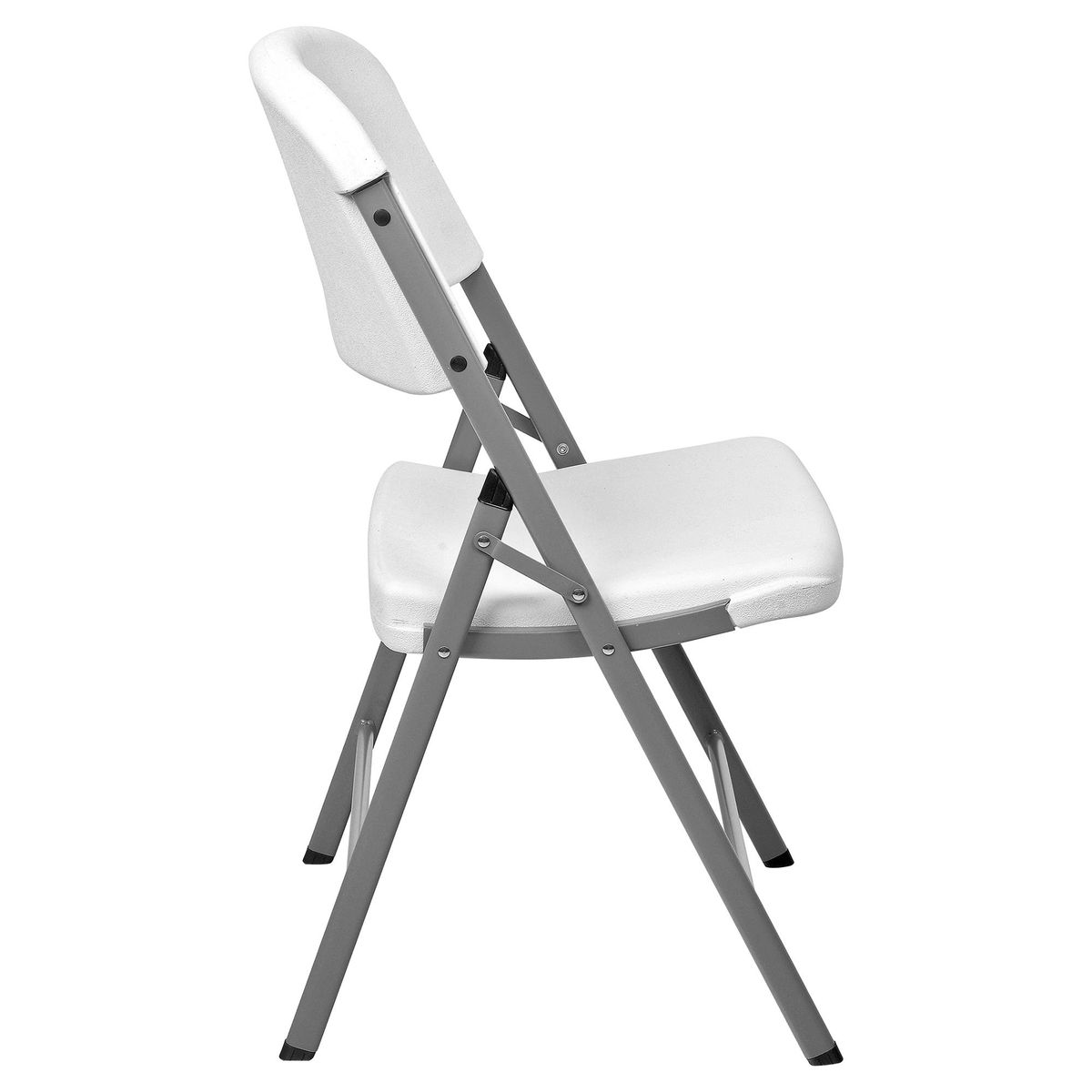 JUST HOME COLLECTION - Silla Plegable 43x45x1 cm Blanco